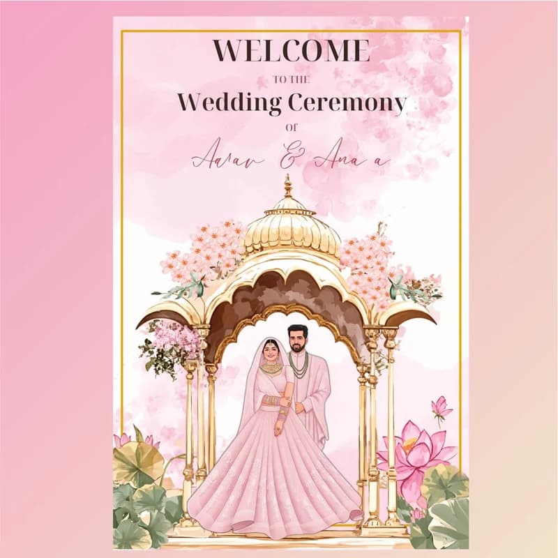 Wedding Welcome Board Style-2